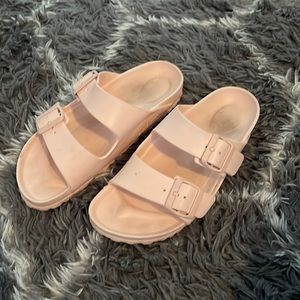 light pink birkenstocks